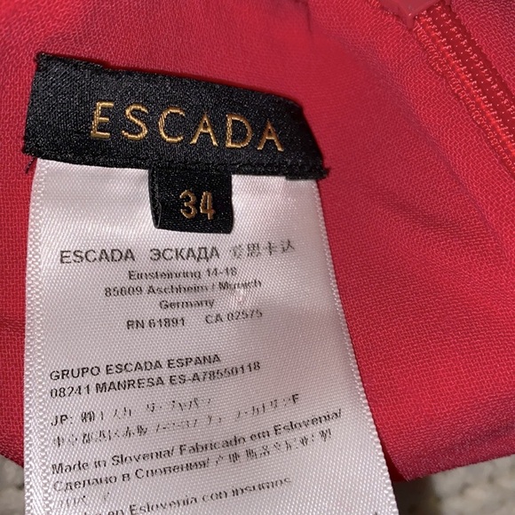 Escada pink tunic virgin wool size 34/small - Picture 3 of 7